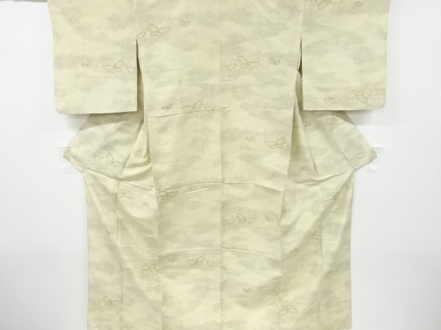 JAPANESE KIMONO / ANTIQUE KIMONO / SILK / TOKAMACHI TSUMUGI / WOVEN BUTTERFLY